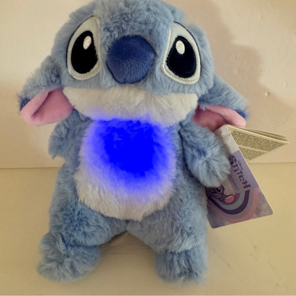 NWT. Disney Primark Stitch Small Plush Toy. fluffy plush with light up tummy